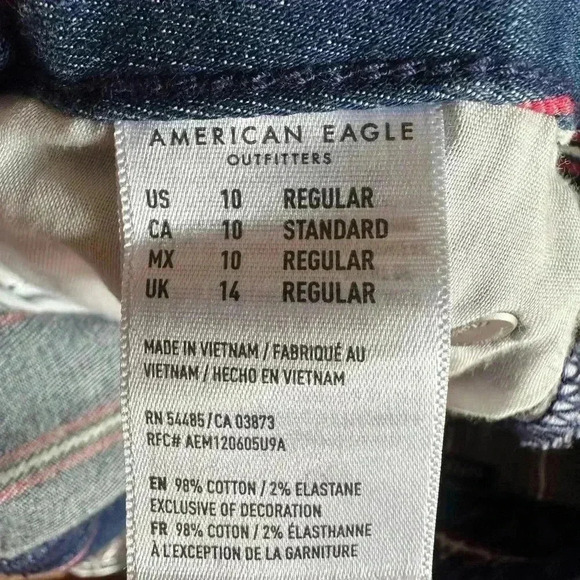 American Eagle Denim Mini Skirt with Stripes - Picture 4 of 5